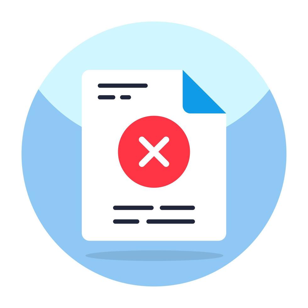 Perfect design icon of delete file vector