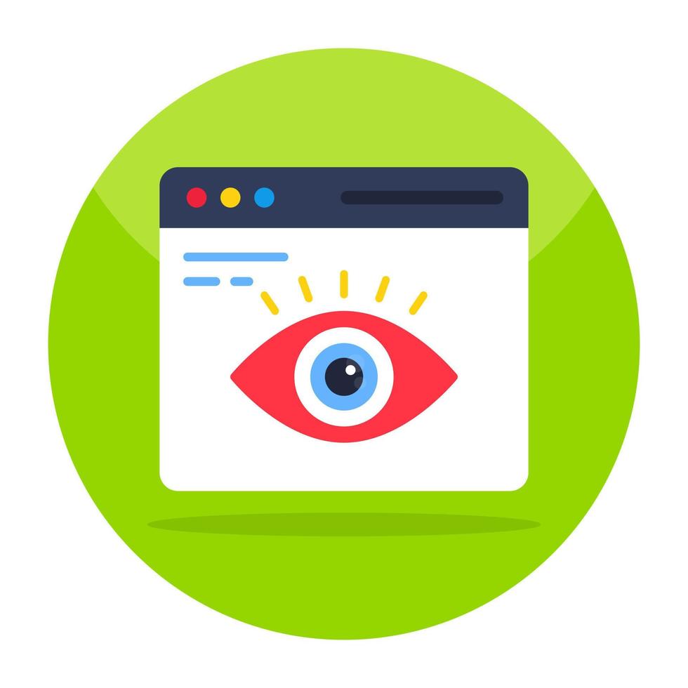 Modern design icon of website monitoring vector