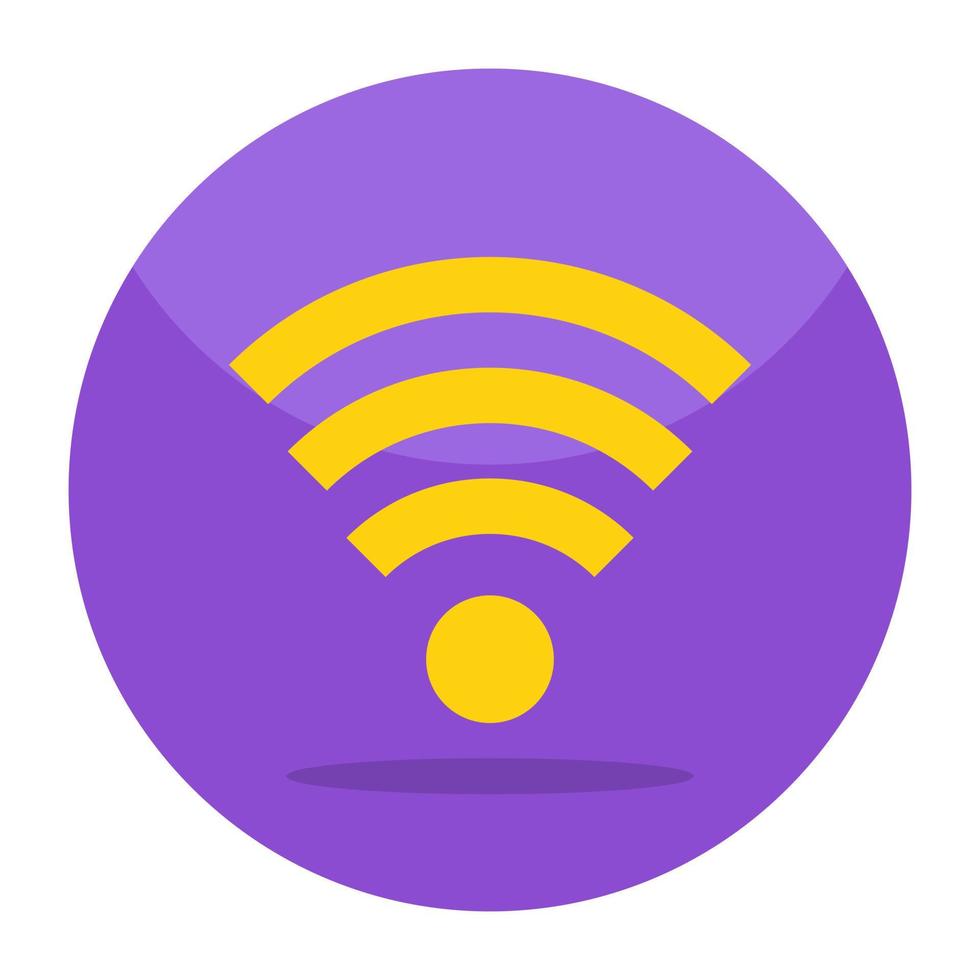 An icon design of wifi signal vector