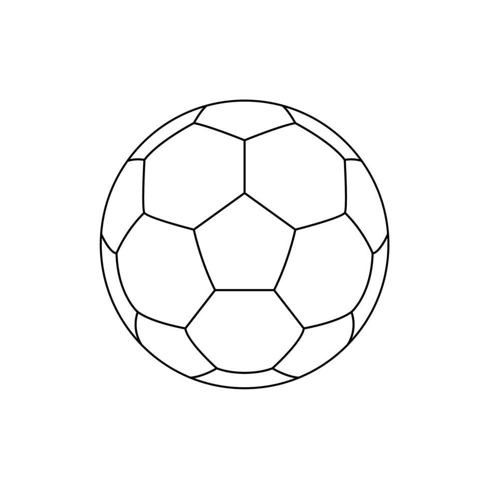 Foot Ball or Soccer Ball Icon Symbol for Art Illustration, Logo, Website, Apps, Pictogram, News, Infographic or Graphic Design Element. Vector Illustration