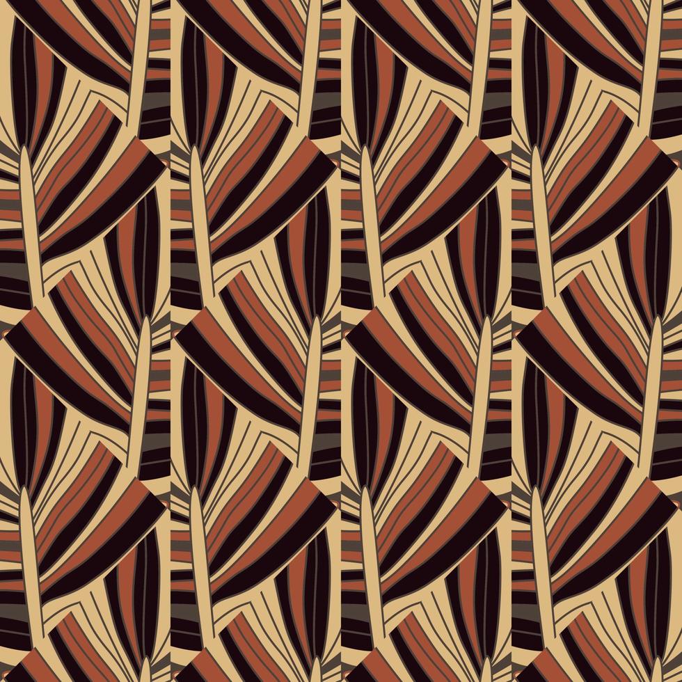 Abstract lines geometric ornament seamless pattern. Wave mosaic geometric endless wallpaper. vector