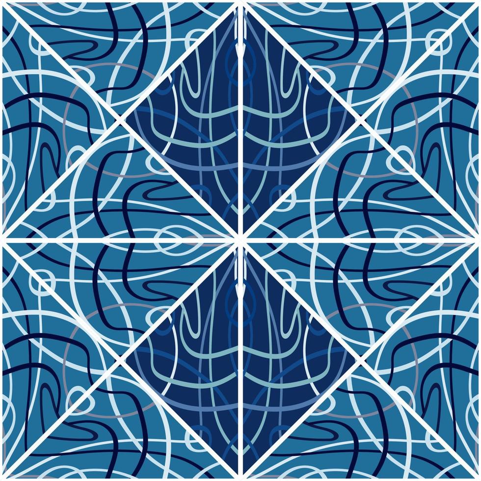 patrón sin costuras de mosaico de estilo árabe. ornamento decorativo de líneas abstractas. vector