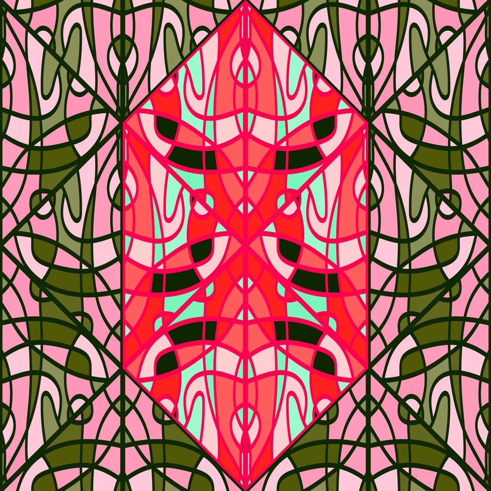 elegante mosaico de líneas de patrones sin fisuras. ornamento vintage abstracto decorativo. vector