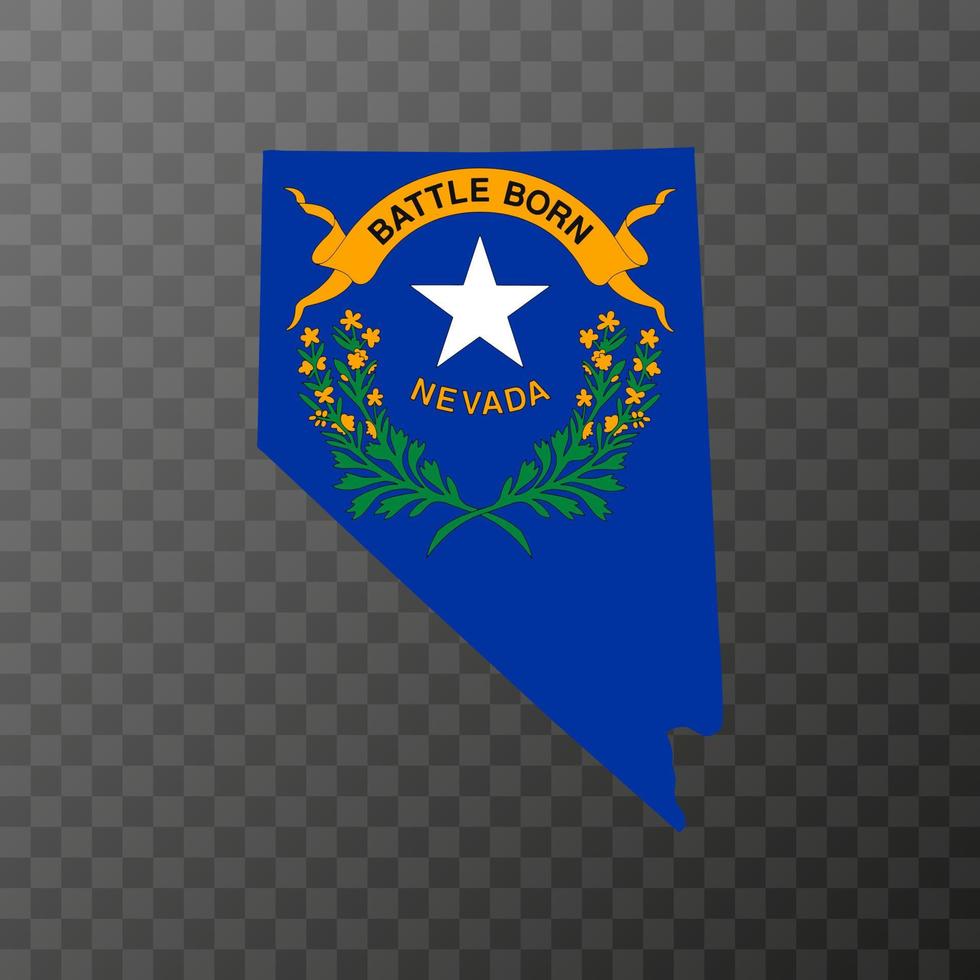 Nevada state flag. Vector illustration.
