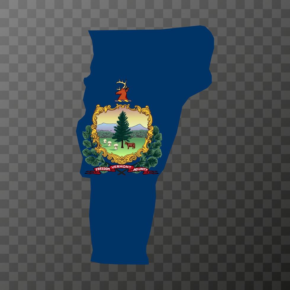 Vermont state flag. Vector illustration.