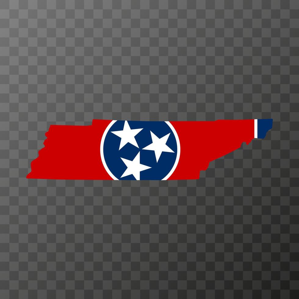 bandera del estado de tennesse. ilustración vectorial vector