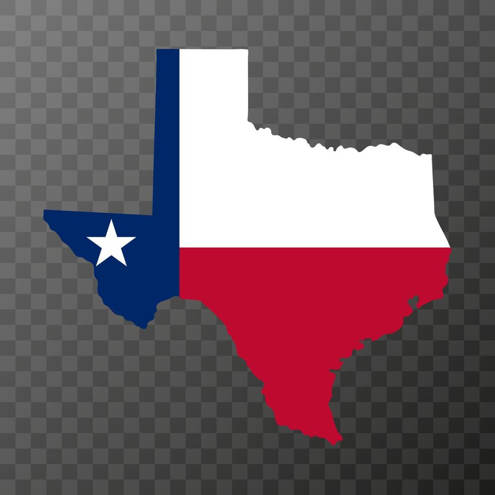 bandera del estado de texas. ilustración vectorial vector