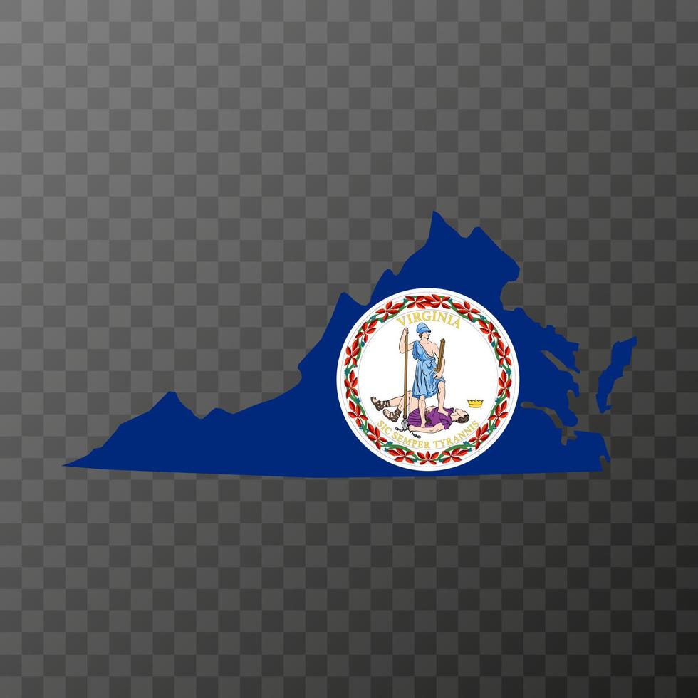 Virginia state flag. Vector illustration.