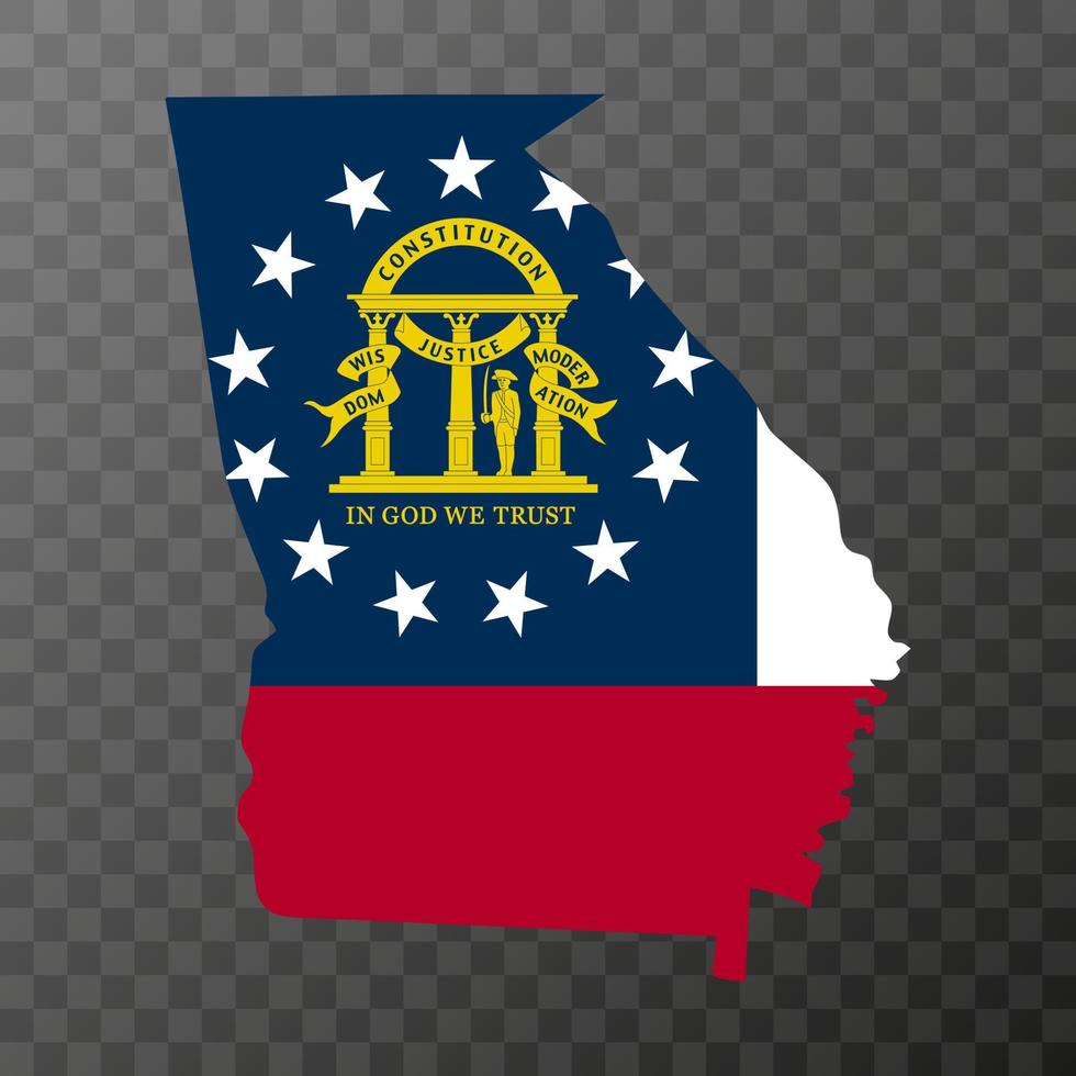 Georgia state flag. Vector illustration. 13430987 Vector Art at Vecteezy