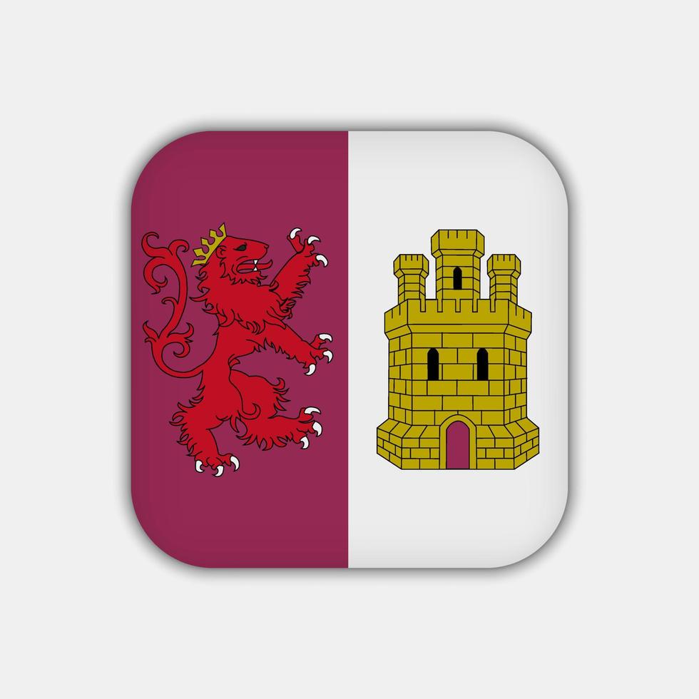 Caceres flag, provinces of Spain. Vector illustration.