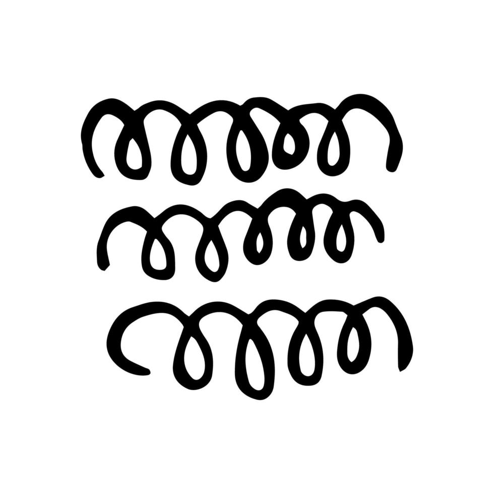 Abstract modern doodle shape for trendy design vector