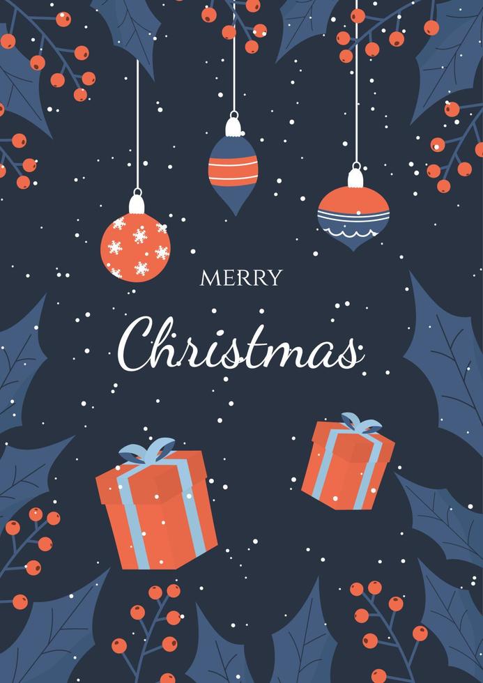 Christmas card design vector