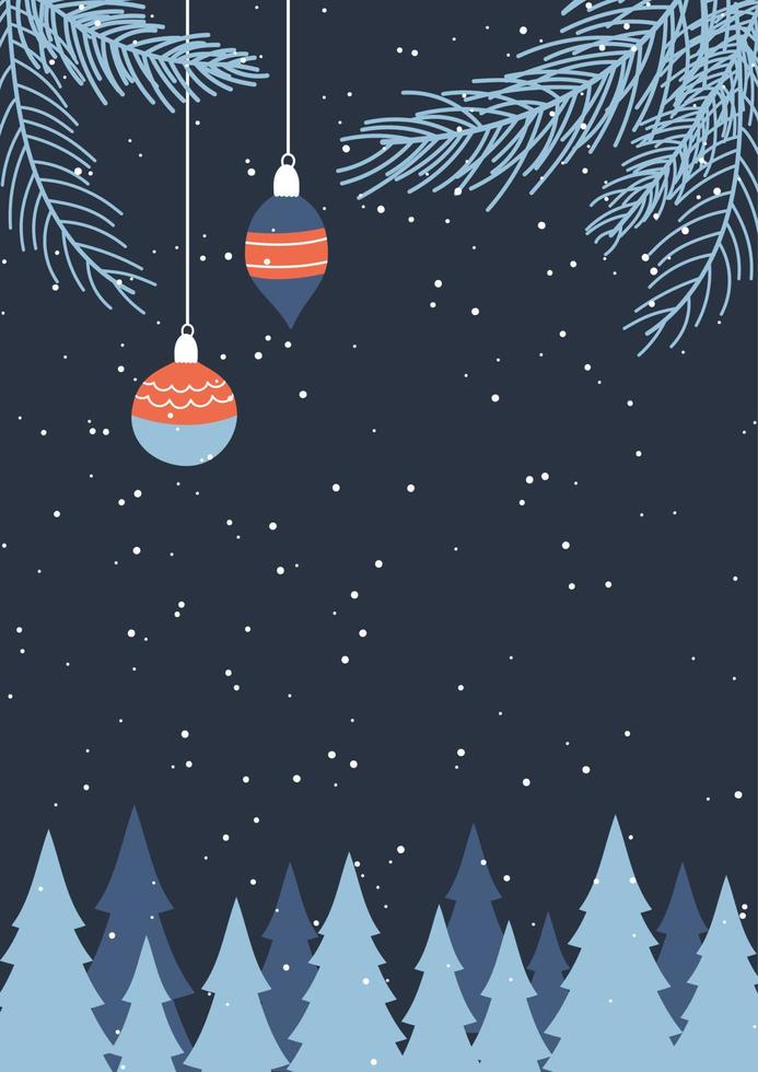 Christmas card design vector