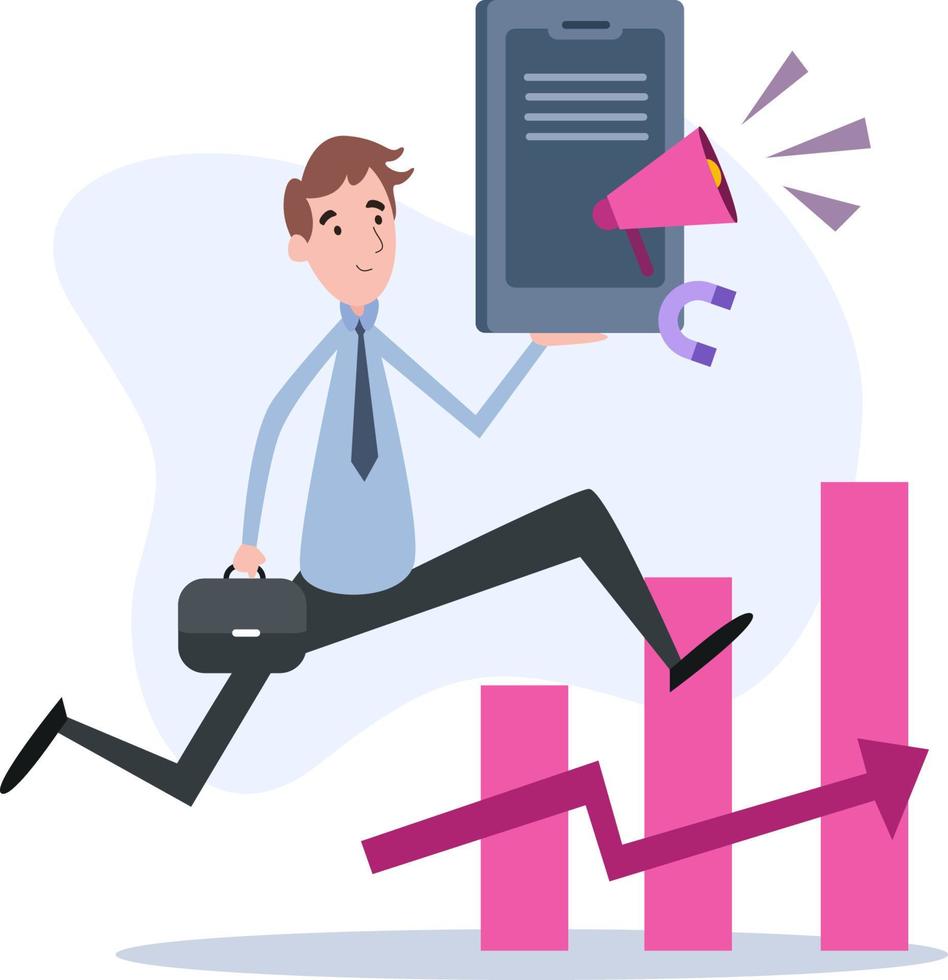flat bussines ilustration vector