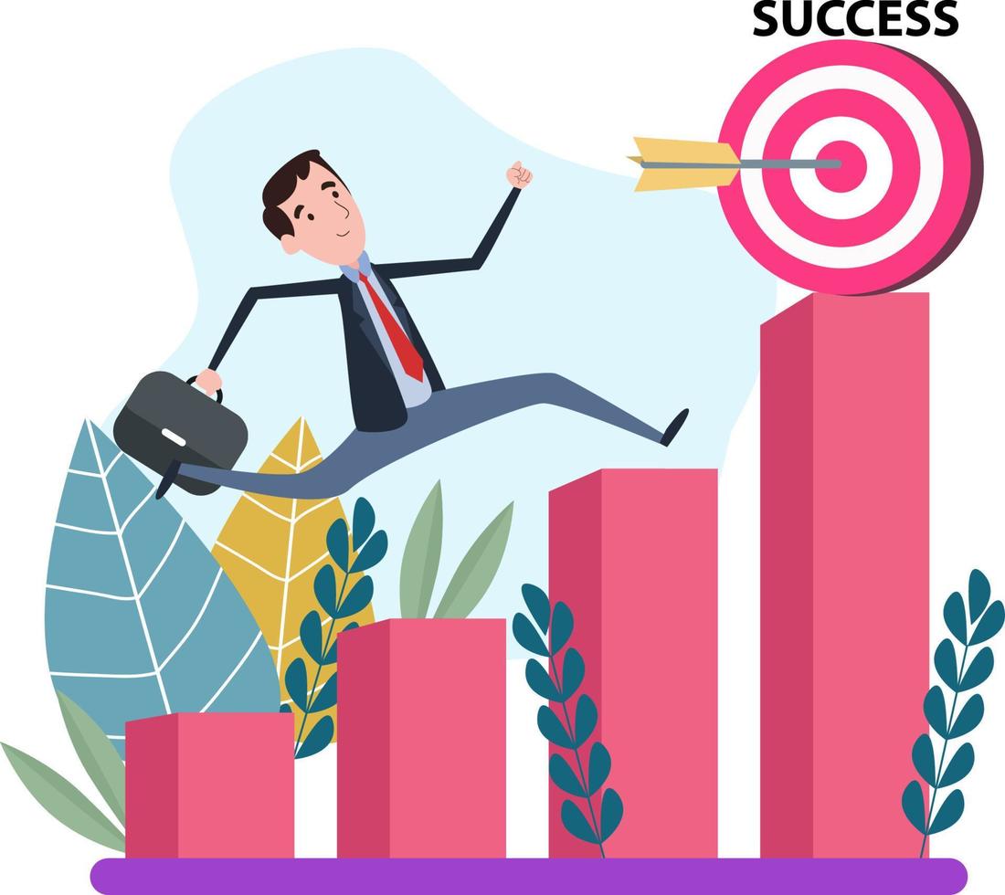 flat bussines ilustration vector