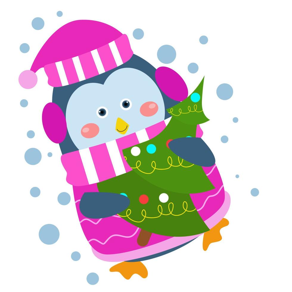 christmast theme flat design vector
