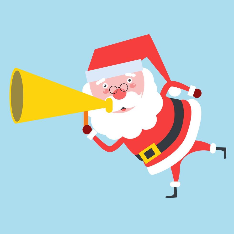 flat Santa Claus character vector