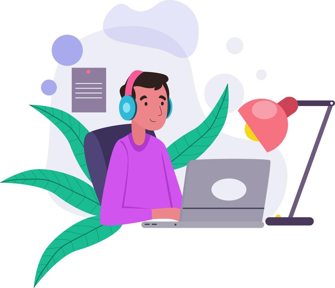 flat bussines ilustration vector