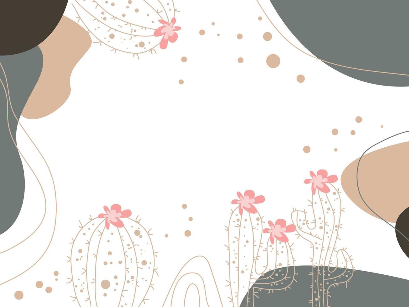 HANDRAWN FLORAL BACKGROUND vector