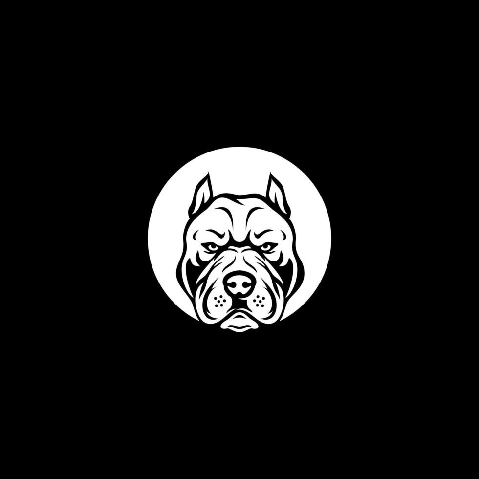 bully dog logo vector icono ilustración