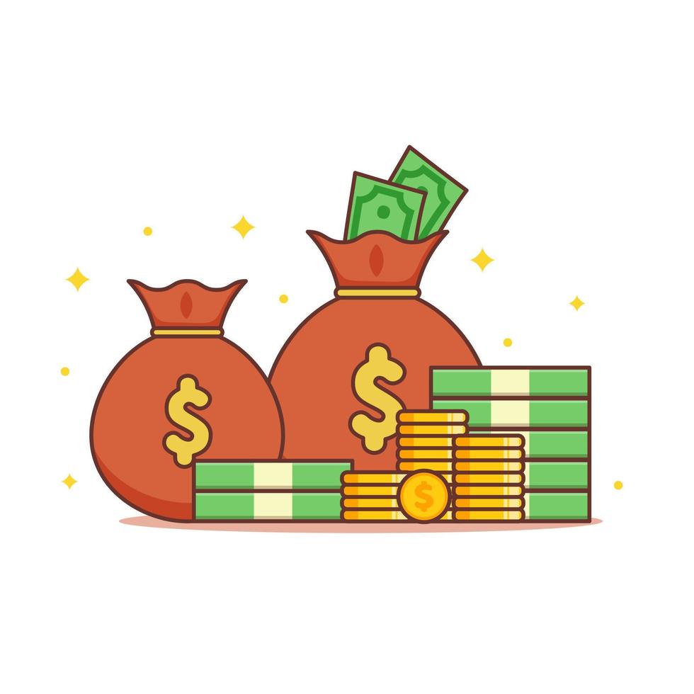 dinero en efectivo, monedas y bolsa de dinero. Ilustración de vector de dibujos animados de concepto de diseño de finanzas 13431456 Vector en Vecteezy dinero en efectivo, monedas y bolsa de dinero. Ilustración de vector de dibujos animados de concepto de diseño de finanzas 13431456 Vector en Vecteezy