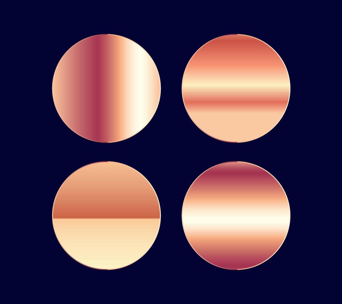colección de cuatro colores degradados y colores pastel degradados establecidos en vector creativo moderno, diseño de plantillas de ilustración