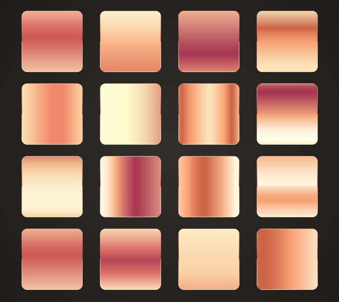 Collection of gradients, red, pink color swatches, A Set of gradient color slots used in creative art design in vector and illustration