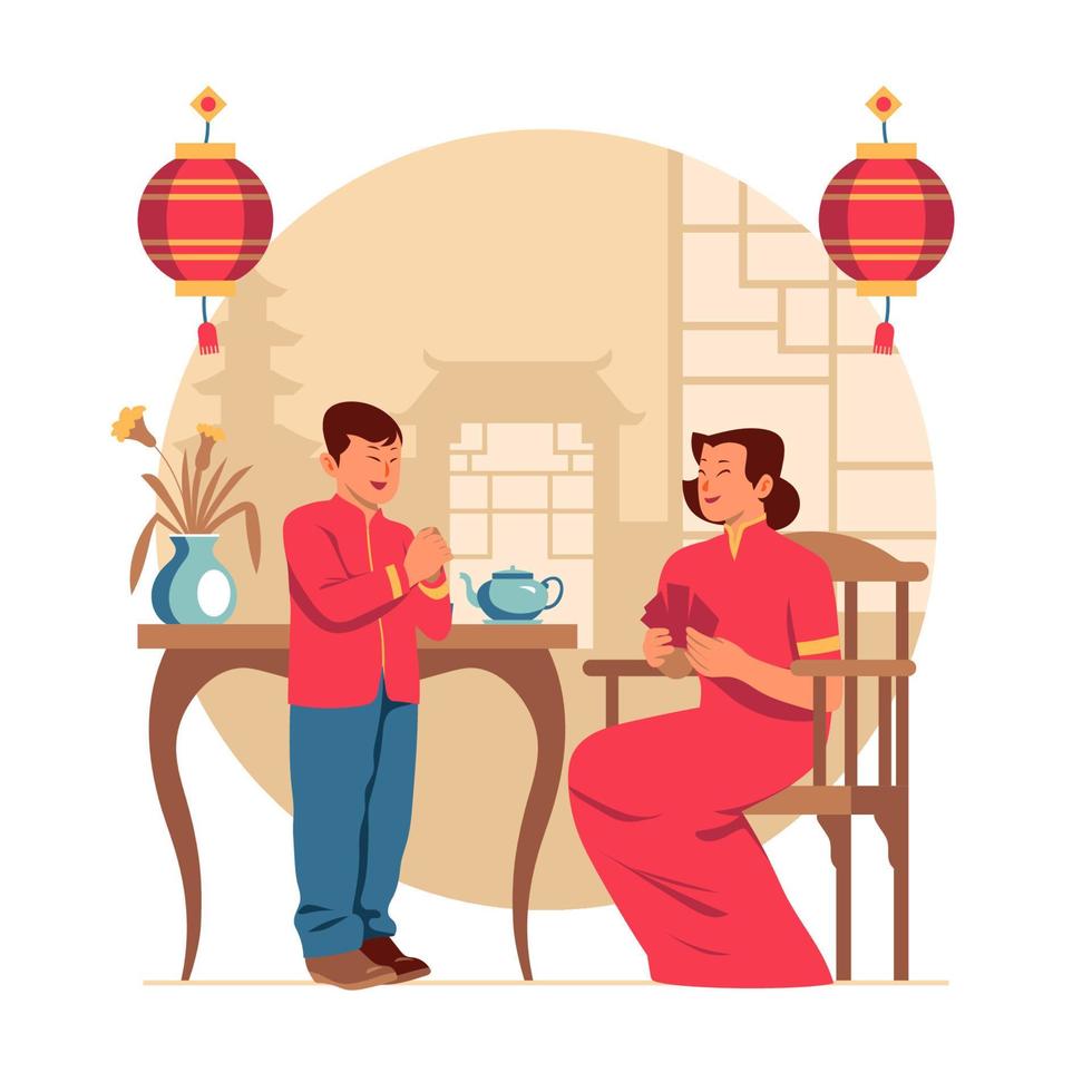 Chinese New Year Activity vector