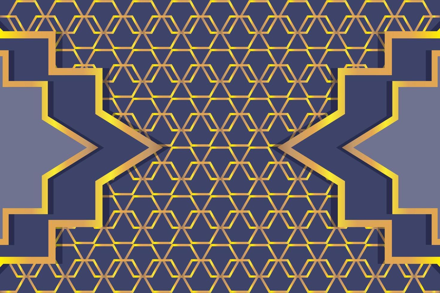 elegant background with gold colored connected lines vector