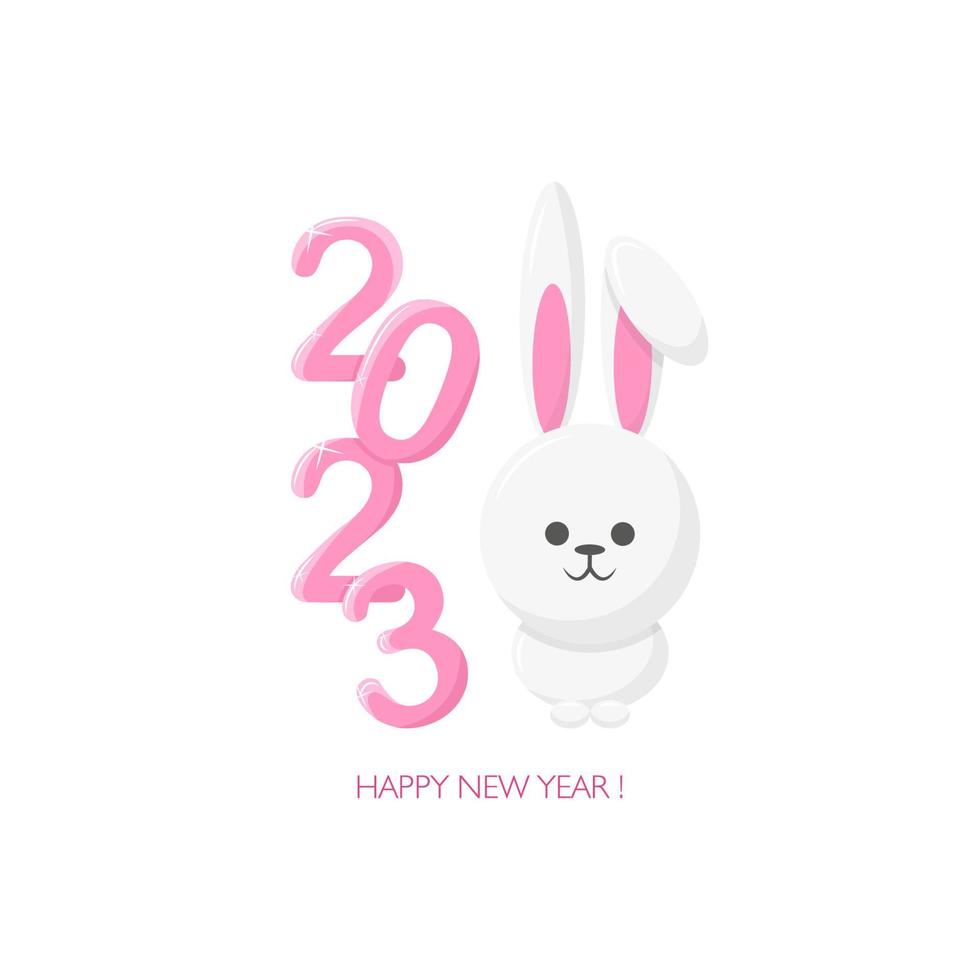 symbol of the new year 2023 vector