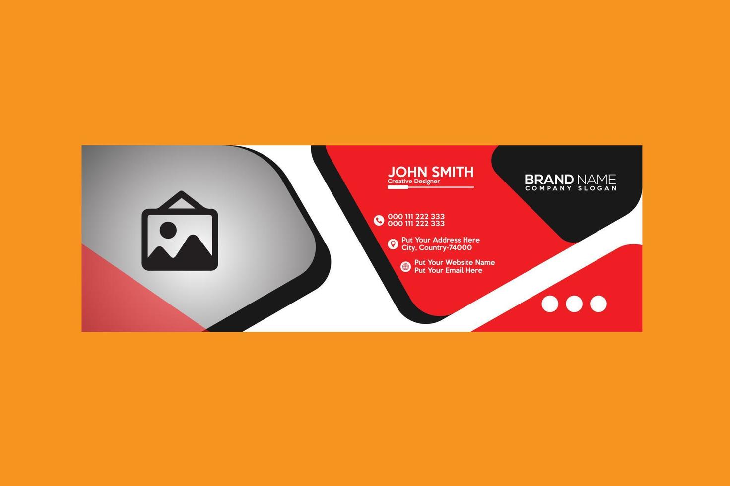 New Modern Email Signature and Header Design vector