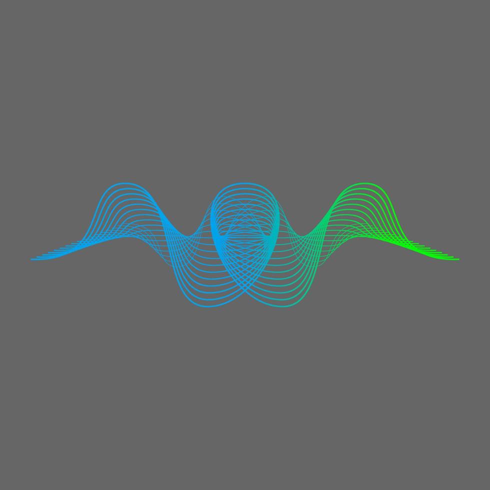 Simple and unique reflection lines attractive sound audio wave circle image graphic icon logo design abstract concept vector stock. Can be used as symbol related to abstract or art