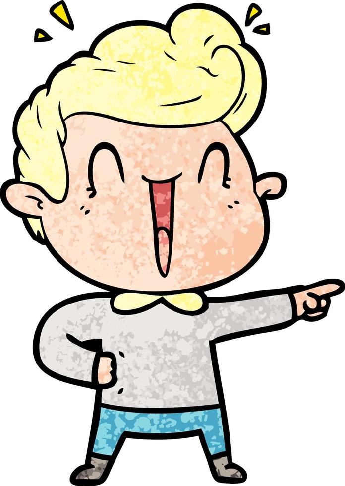 Vector man character in cartoon style