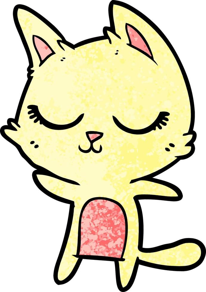 Vector cat character in cartoon style