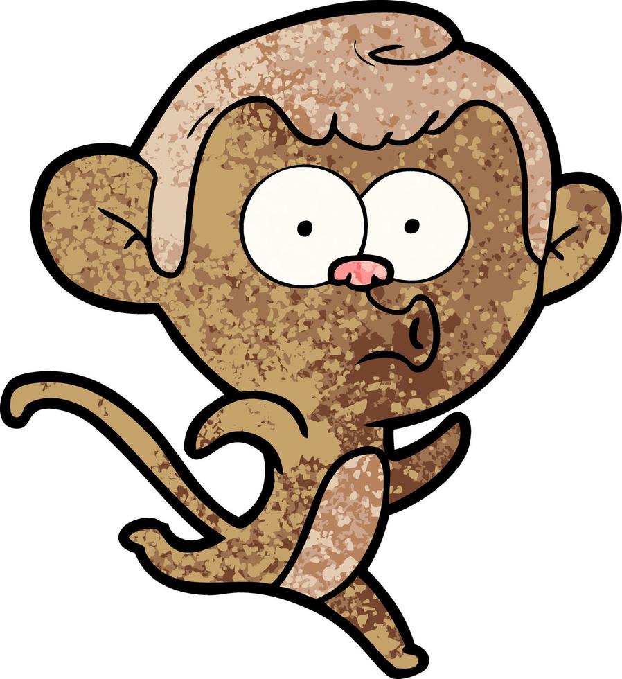 Vector monkey character in cartoon style