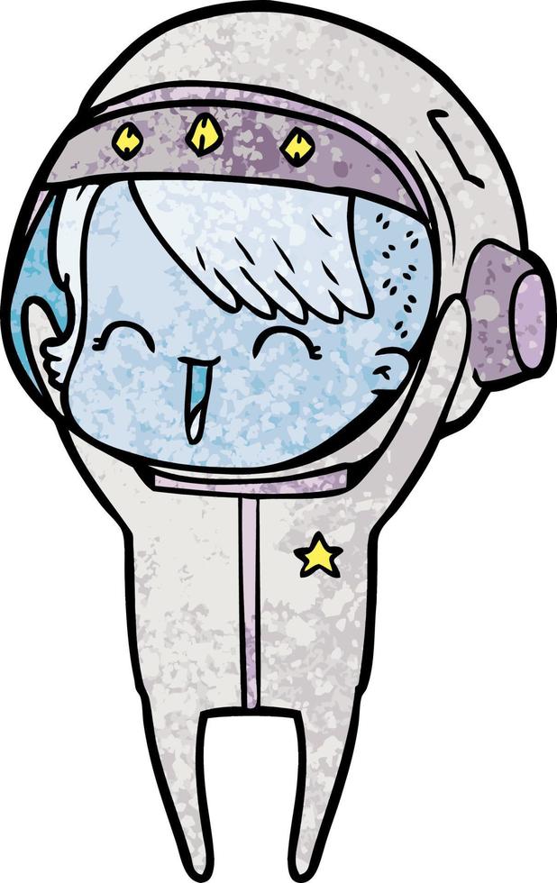 Vector astronaut character in cartoon style