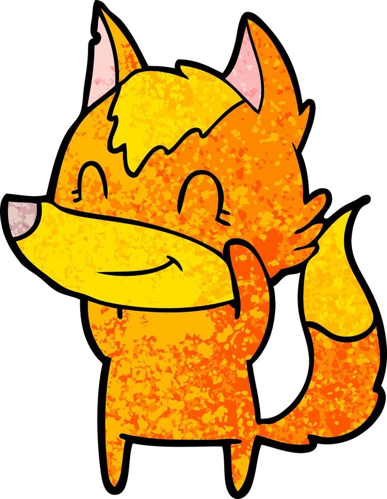 Vector fox character in cartoon style