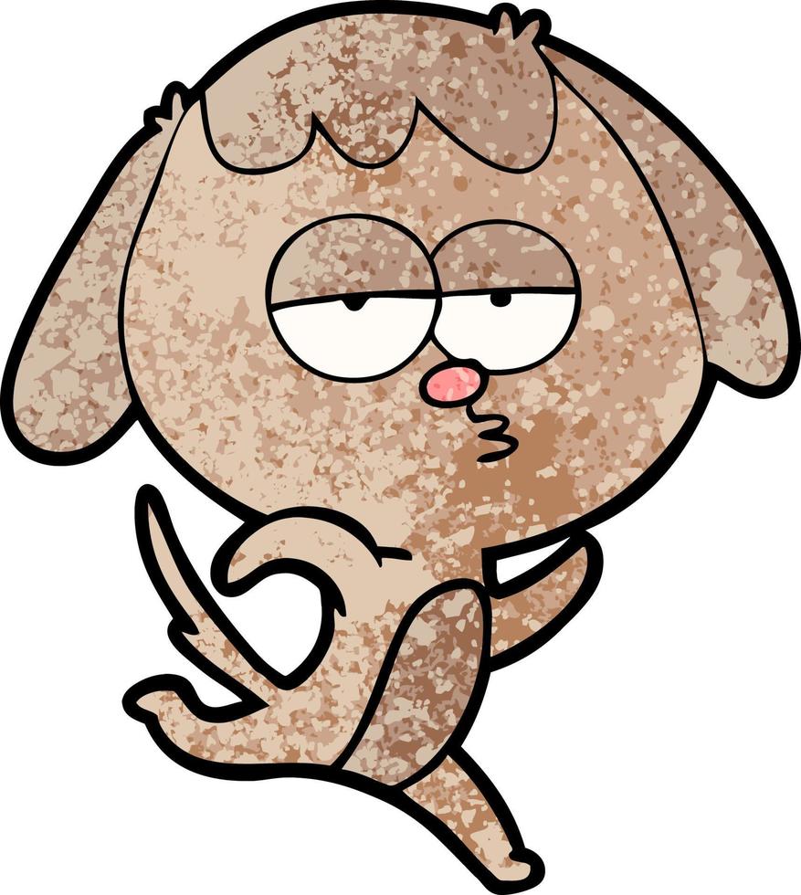 Vector dog character in cartoon style