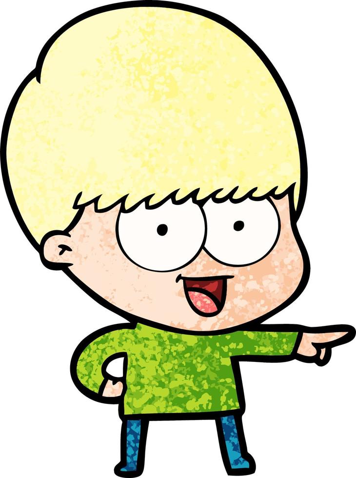 Vector man character in cartoon style