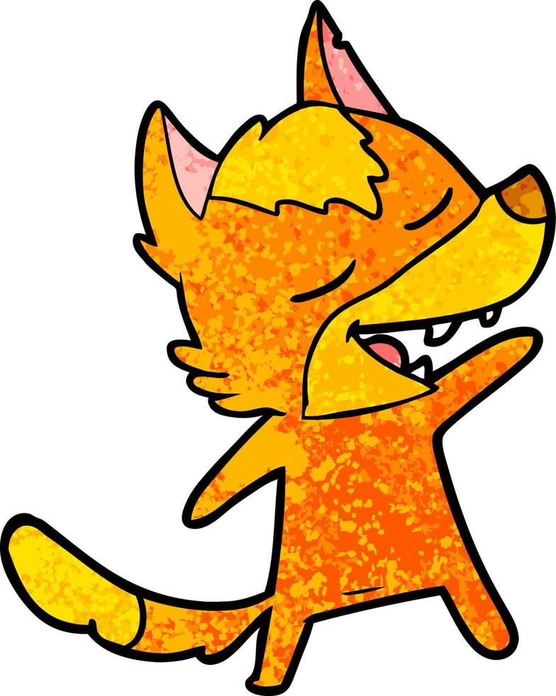 Vector fox character in cartoon style