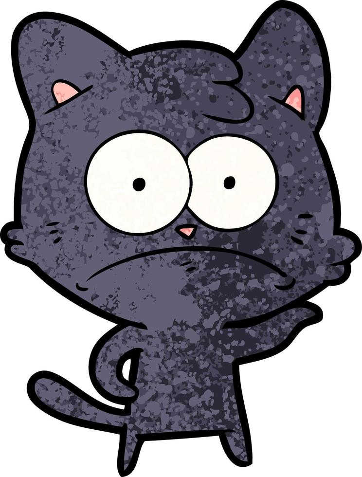 Vector cat character in cartoon style