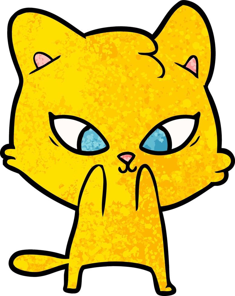 Vector cat character in cartoon style