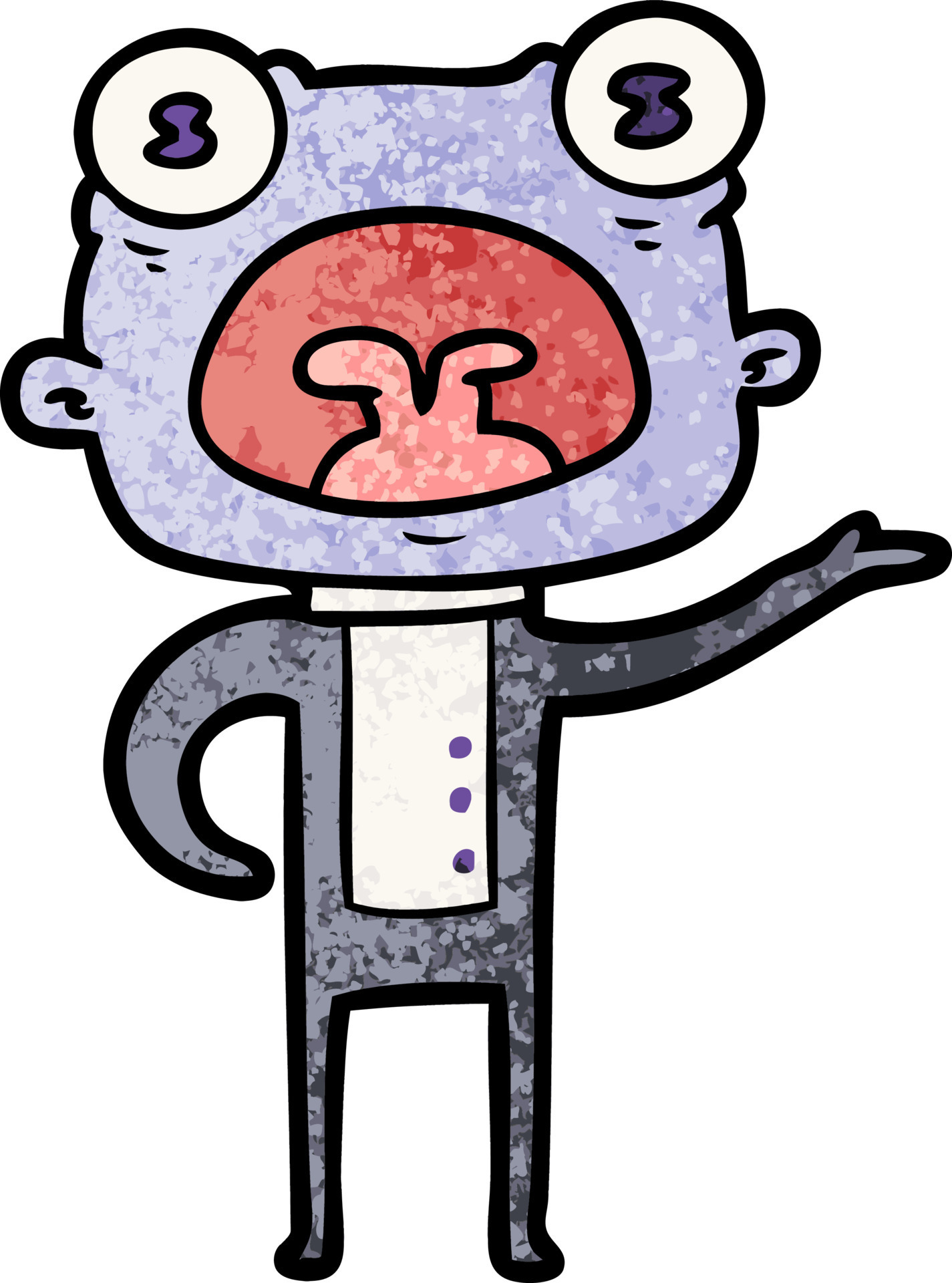 Vector alien character in cartoon style 13432823 Vector Art at Vecteezy