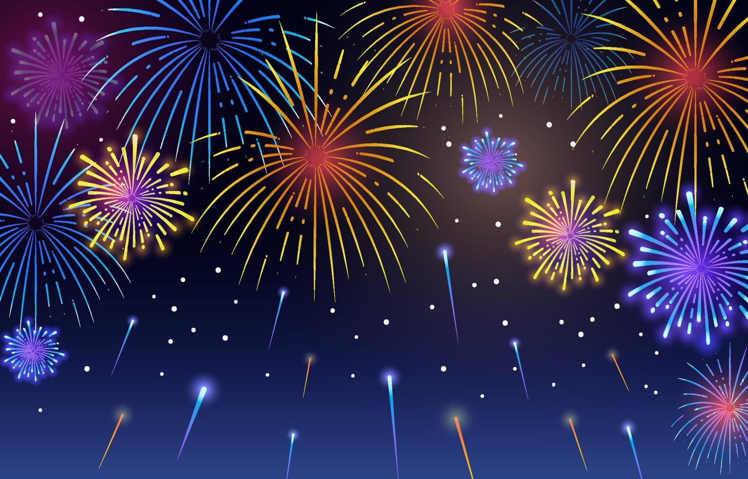 Colorful Firework Background vector