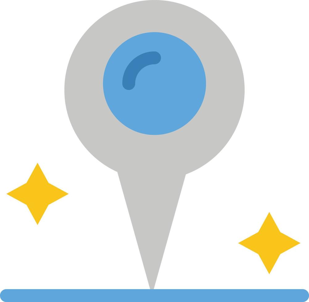 mapa ubicación marcador color plano icono vector icono banner plantilla