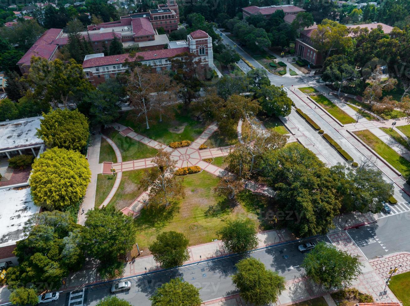 Aerial view of the Royce Hall at the University of California, Los Angeles photo