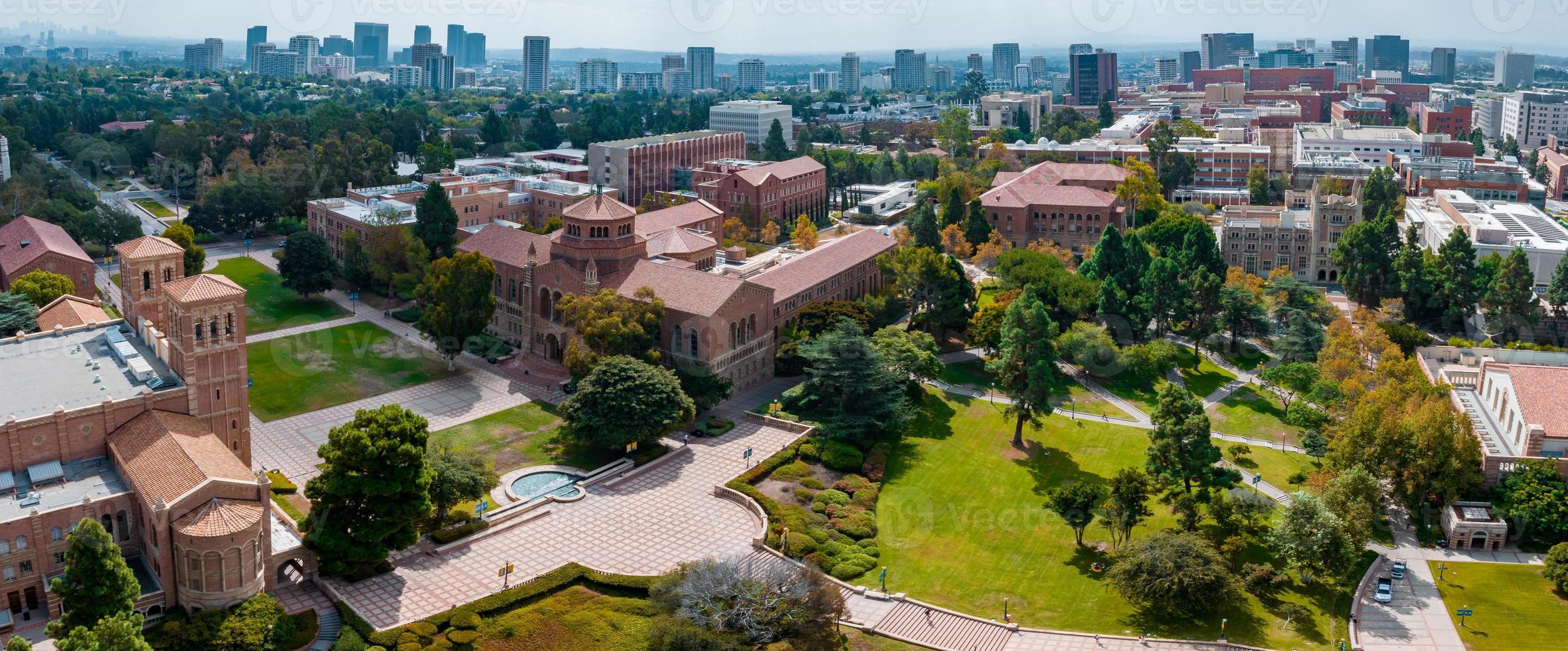 Aerial view of the Royce Hall at the University of California, Los Angeles photo