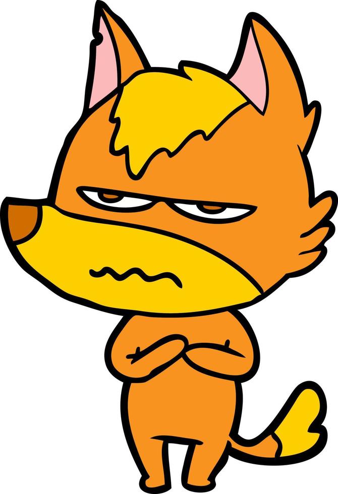 Vector fox character in cartoon style