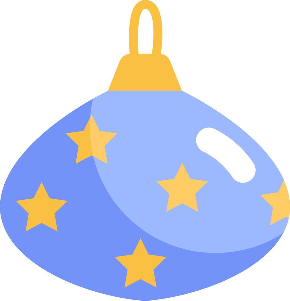 Unique purple christmas tree toy, illustration, vector, on a white background. vector