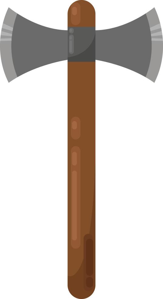 Big ax, illustration, vector on white background